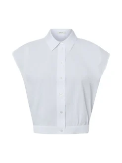 Opus Damen Bluse - Foreen in weiß - Ärmel: ohne Arm