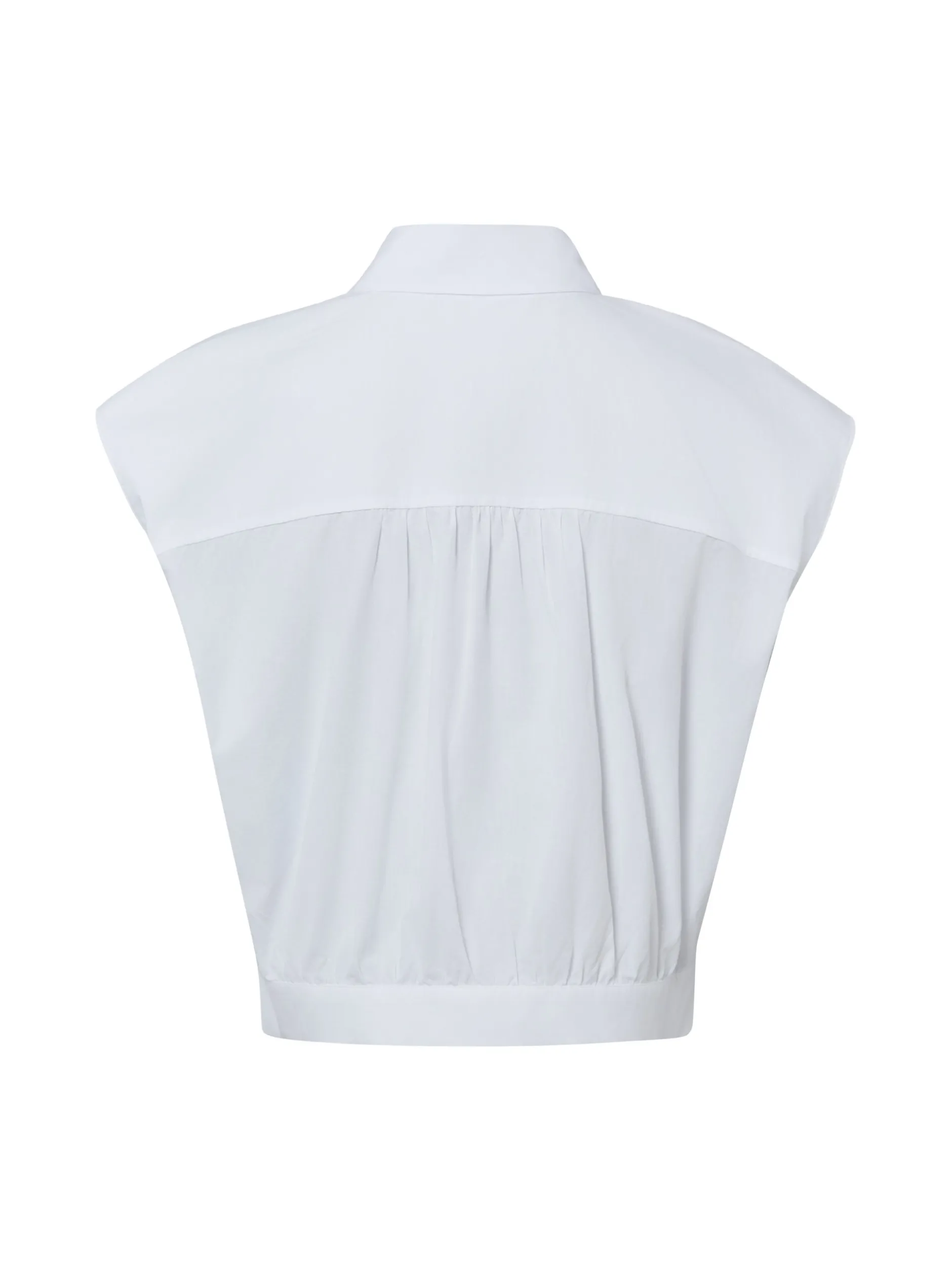 Opus Damen Bluse - Foreen in weiß - Ärmel: ohne Arm