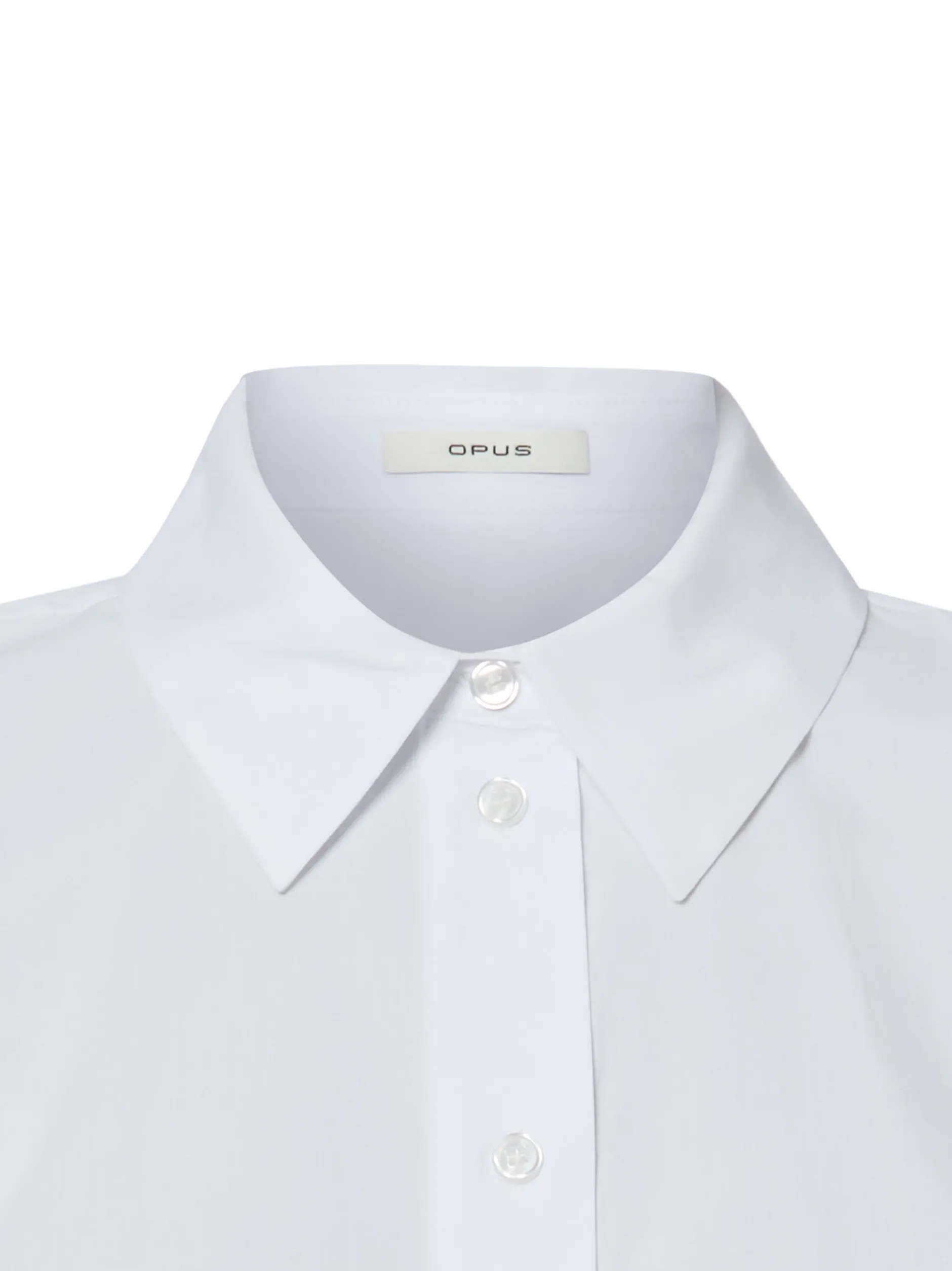 Opus Damen Bluse - Foreen in weiß - Ärmel: ohne Arm