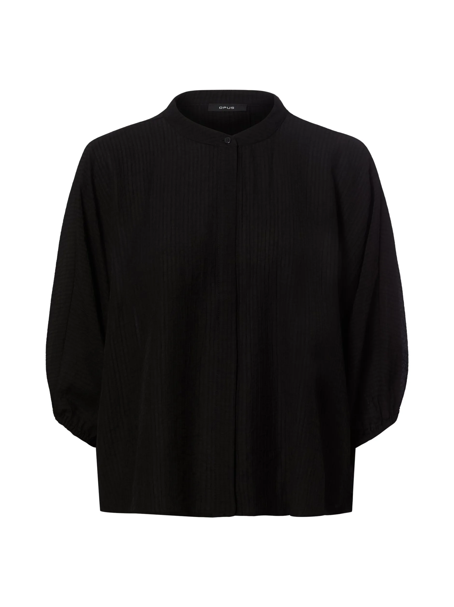 Opus Damen Bluse - Fylora in schwarz - Ärmel: 3/4 Arm
