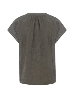 Opus Damen Blusenshirt - Famita in grau
