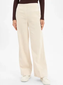 Opus Damen Cordhose - Mileni cargo in ecru - Länge: lang