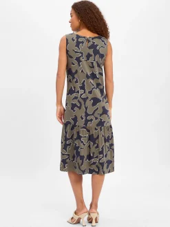 Opus Damen Freizeitkleid - Wicy wildflower in schilf marine