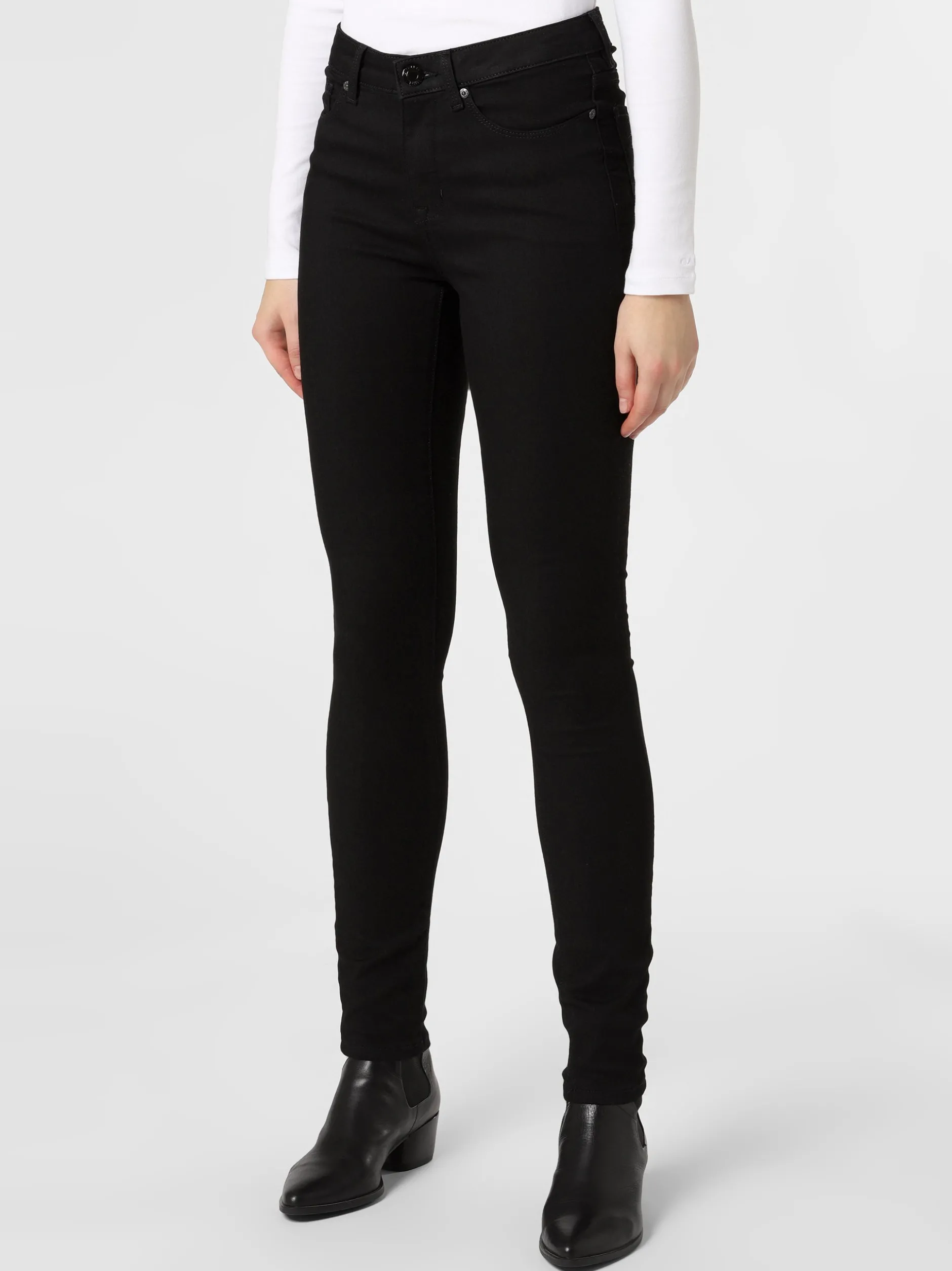 Opus Damen Hose - Elma in schwarz - Länge: lang
