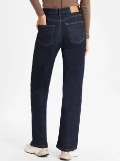 Opus Damen Jeans - Marli crisscross in blue stone