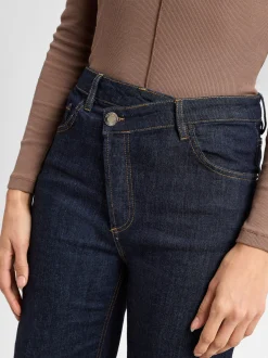 Opus Damen Jeans - Marli crisscross in blue stone