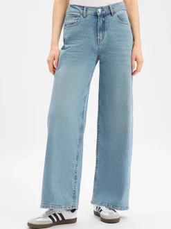 Opus Damen Jeans - Miva Retro in light stone