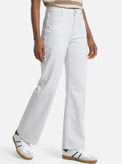 Opus Damen Jeans - Miva urban in weiß - Länge: lang