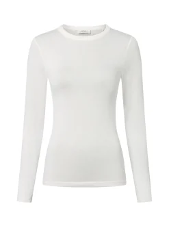 Opus Damen Langarmshirt - Sifa in ecru - Ärmel: langarm