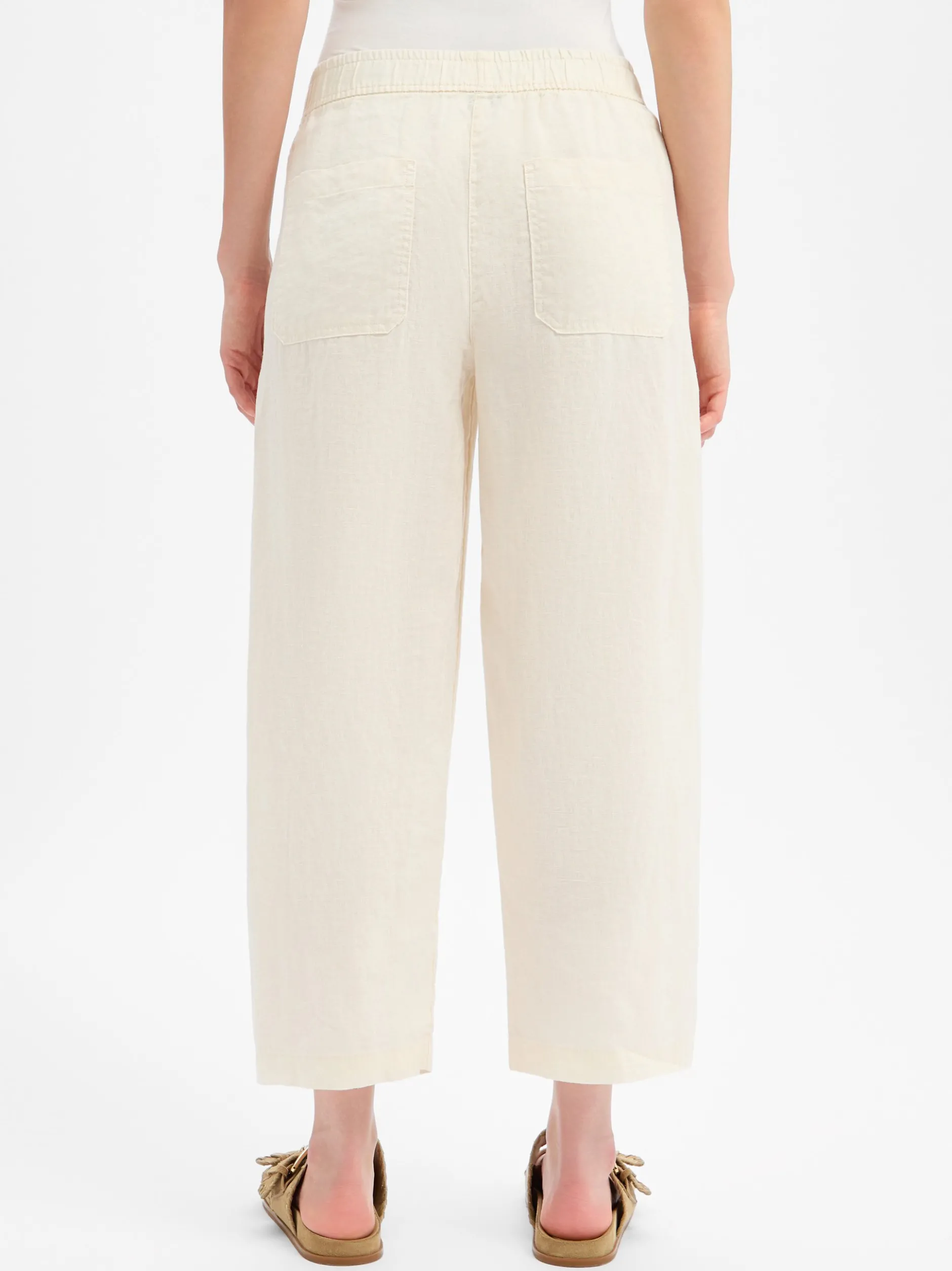 Opus Damen Leinenhose - Myha in sand - Länge: lang