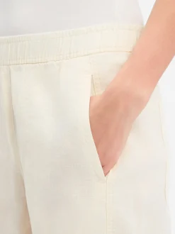 Opus Damen Leinenhose - Myha in sand - Länge: lang