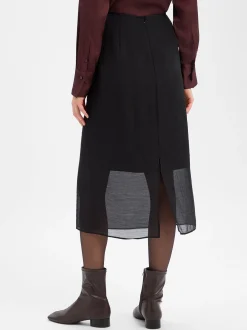 Opus Damen Midirock - Renny in schwarz - Länge: midi