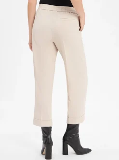 Opus Damen Stoffhose - Melosa City in beige
