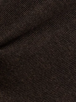 Opus Damen Strickjacke mit Leinen - Datina in schoko