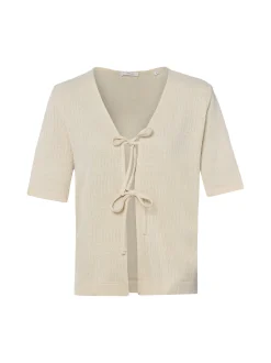 Opus Damen Stricktop - Sudonna in beige - Ärmel: Halbarm