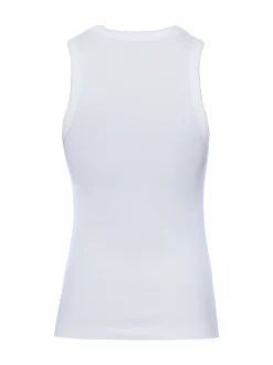 Opus Damen Tanktop in weiß - Ausschnitt: Rundhals