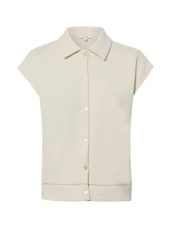 Opus Damen Top - Glaya in kitt - Ärmel: extra kurz