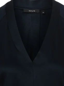 Opus Damen T-Shirt - Sanebie in marine - Ärmel: kurzarm