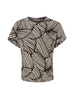 Opus Damen T-Shirt - Soprinti in weiß schoko
