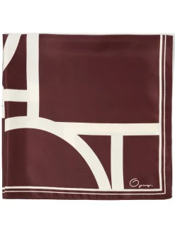Opus Damen Tuch - Aditha in bordeaux weiß