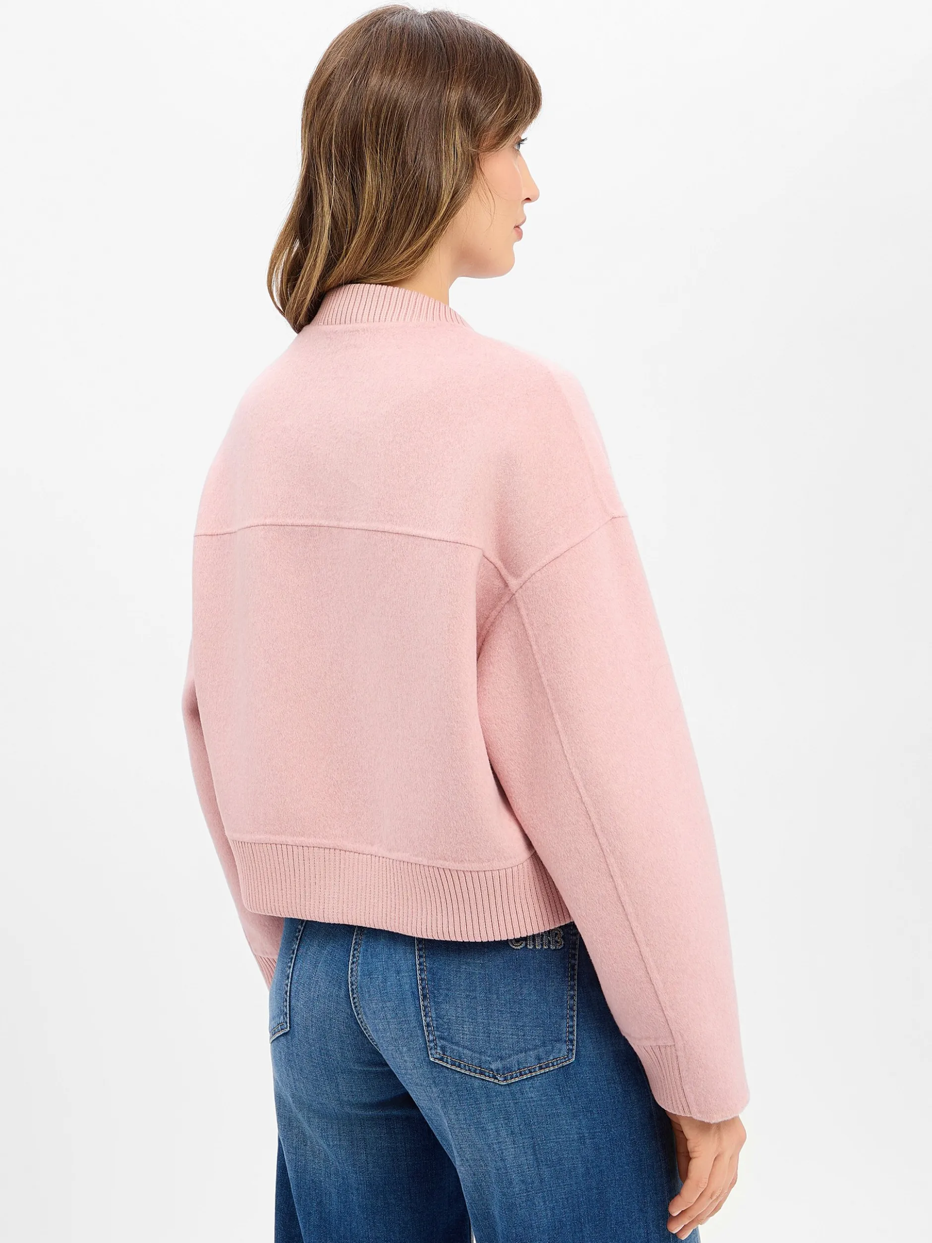 Opus Damen Wolljacke - Hiso in altrosa