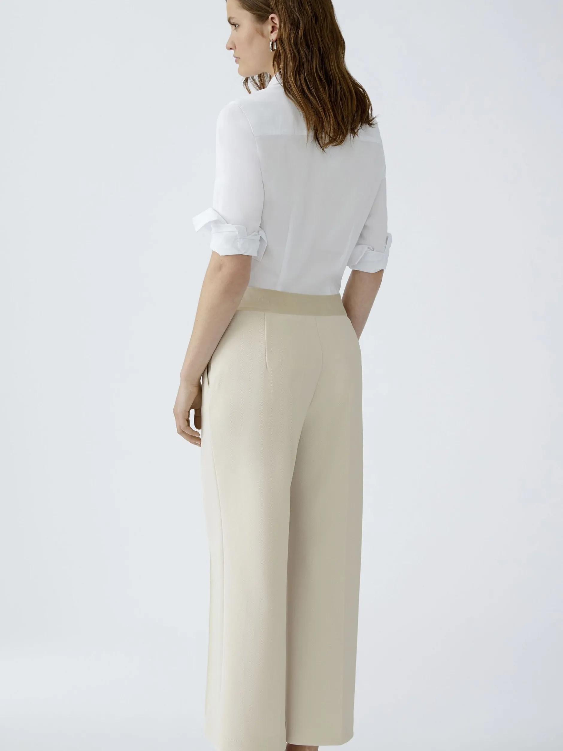 Oui Damen Culotte in weiß