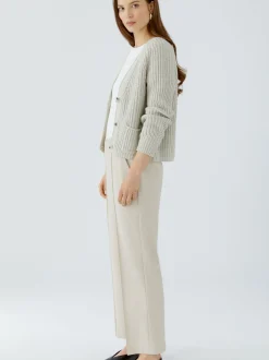 Oui Damen Culotte in weiß