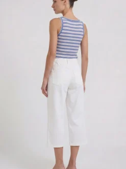 Oui Damen Culotte in weiß