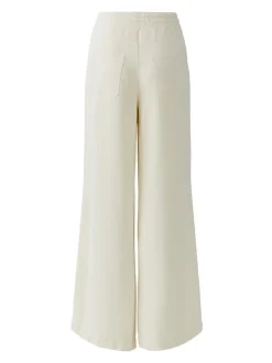 Oui Damen Hose in weiß