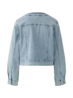 Oui Damen Jeansjacke in light stone denim