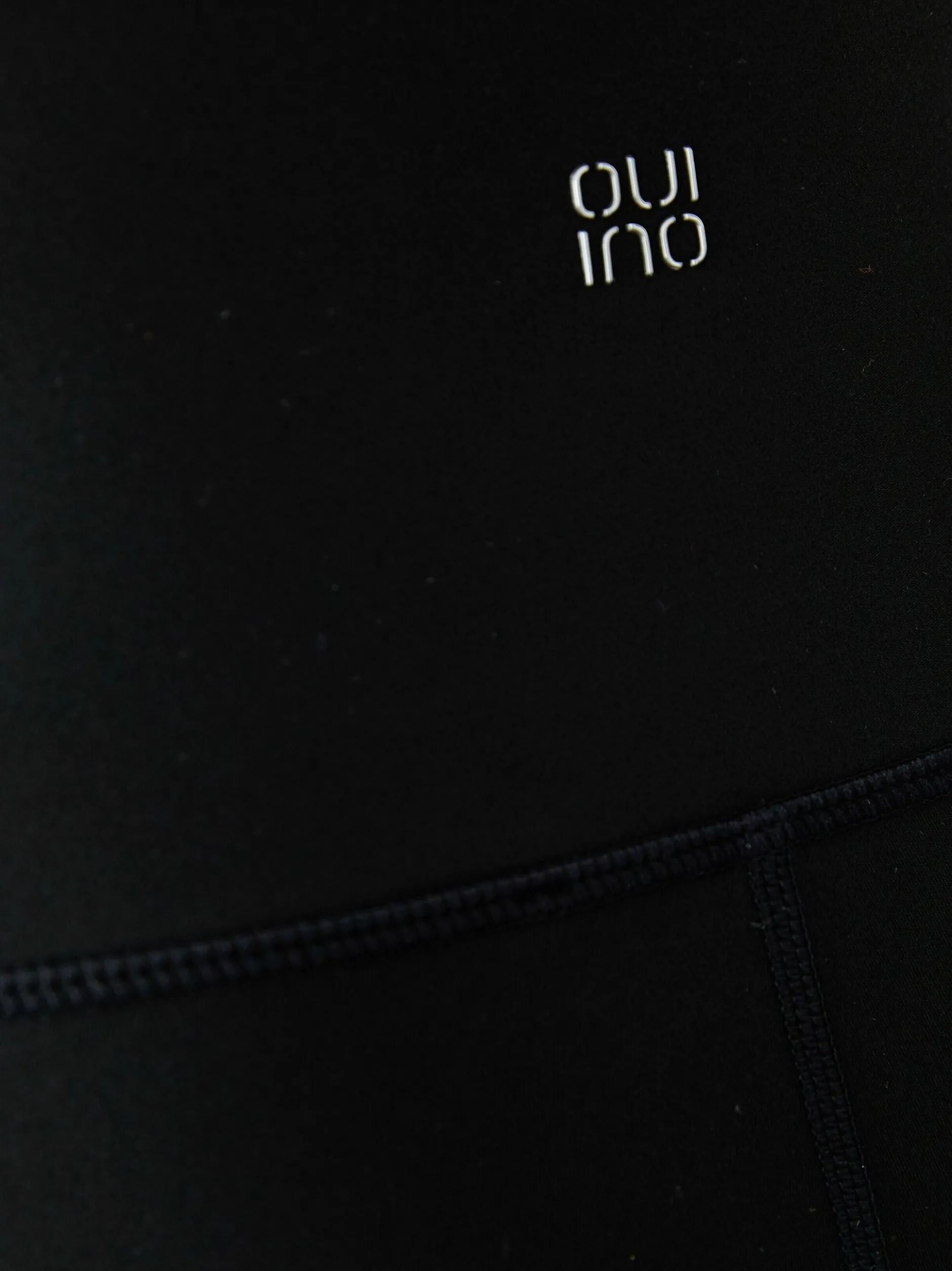 Oui Damen Leggings in schwarz