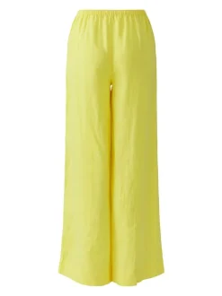 Oui Damen Marlenehose in zitrone