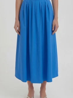 Oui Damen Midirock in marine