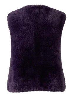Oui Damen Strickweste in purple