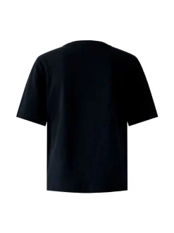 Oui Damen T-Shirt in schwarz - Ausschnitt: Rundhals