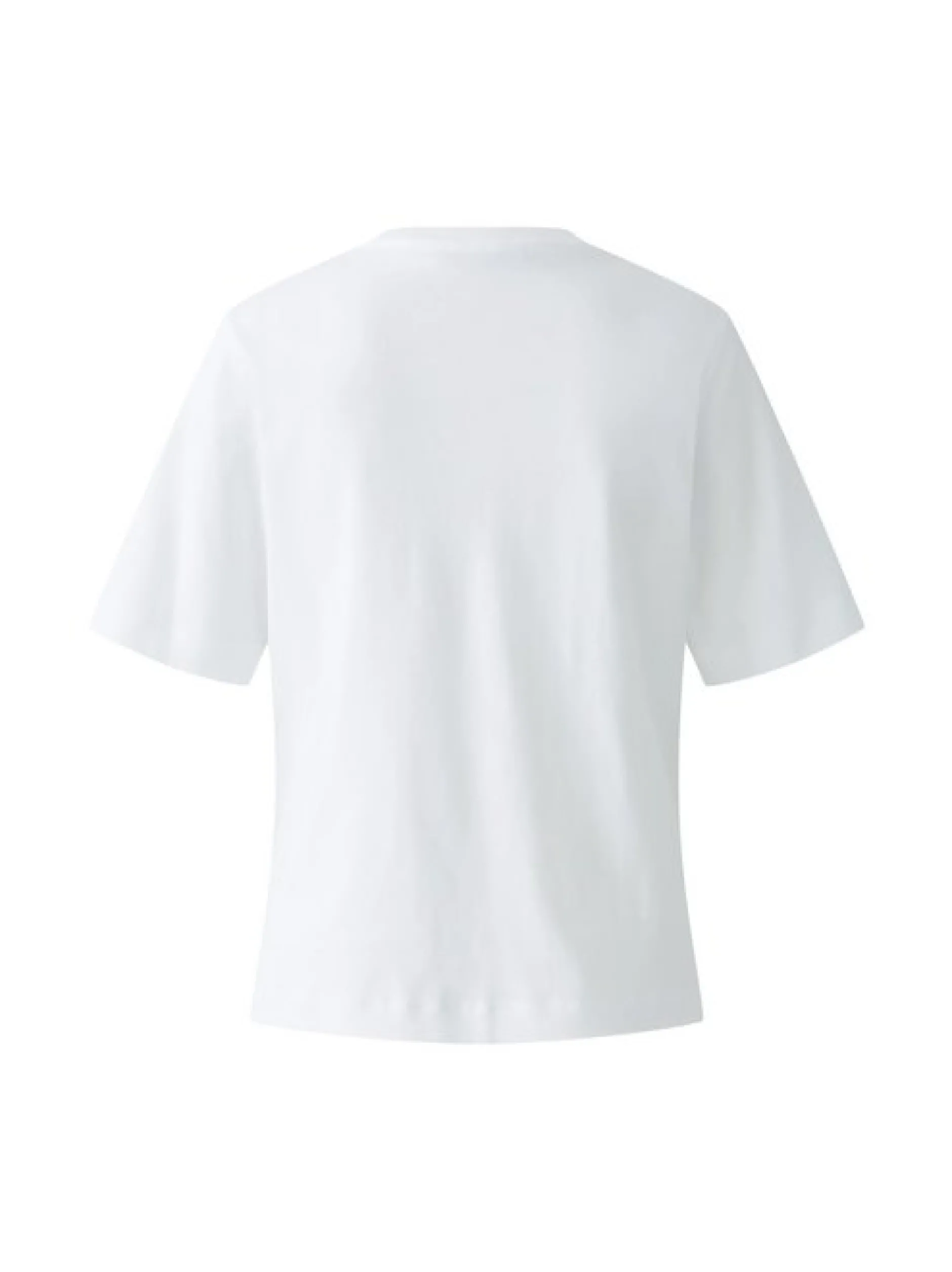 Oui Damen T-Shirt in weiß - Ausschnitt: Rundhals