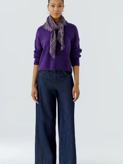 Oui Damen Tuch in lila