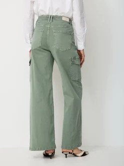 Paddock`s Damen Cargohose - Relaxed Fit in khaki