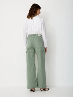 Paddock`s Damen Cargohose - Relaxed Fit in khaki