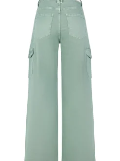 Paddock`s Damen Cargohose - Relaxed Fit in khaki