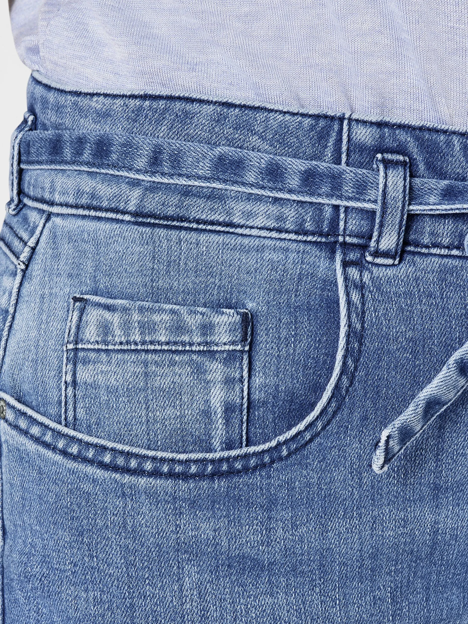 Paddock`s Damen 5-Pocket Hose - CARO Relaxed Fit in blau
