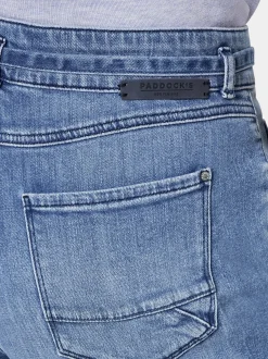 Paddock`s Damen 5-Pocket Hose - CARO Relaxed Fit in blau
