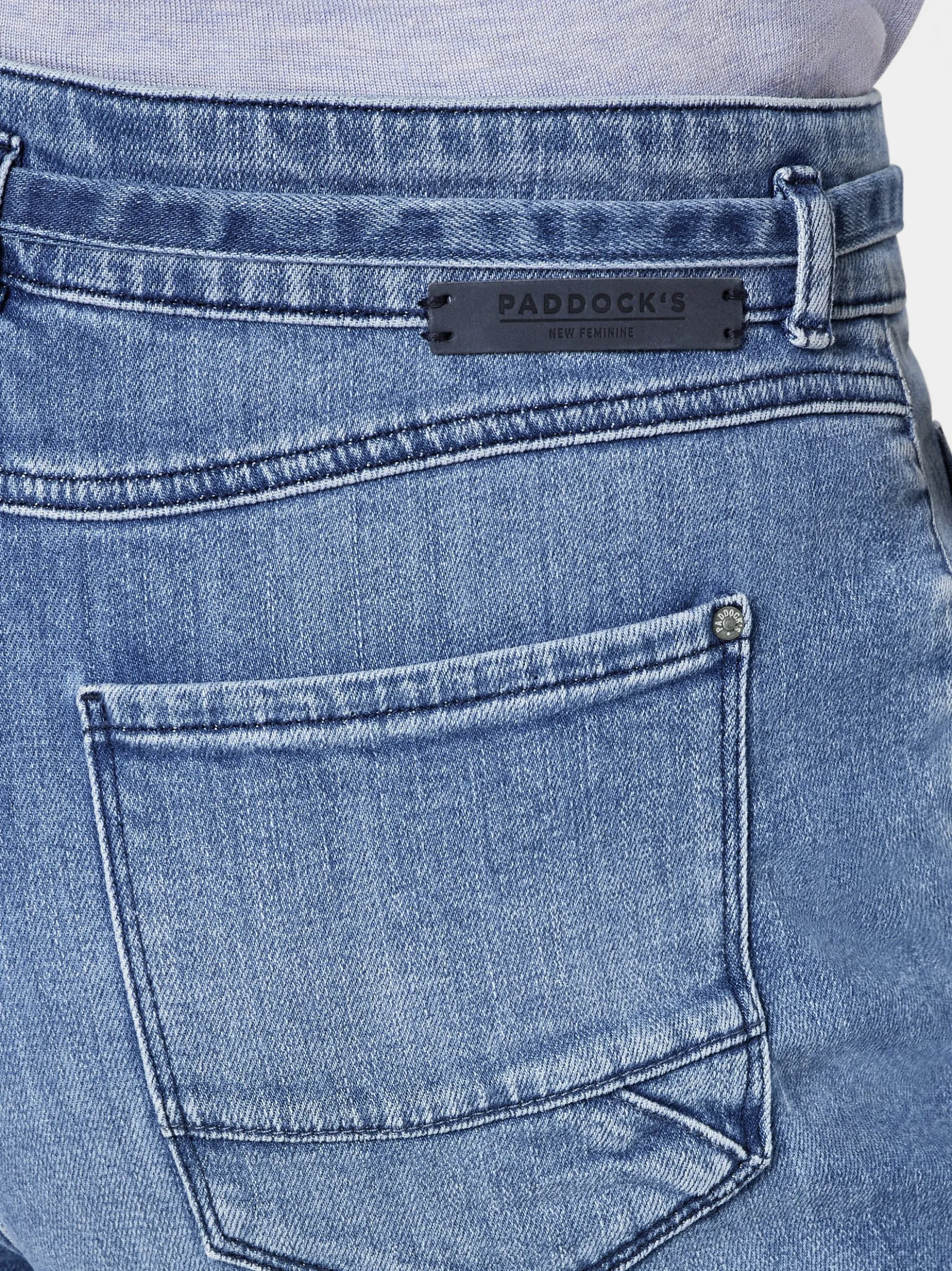 Paddock`s Damen 5-Pocket Hose - CARO Relaxed Fit in blau