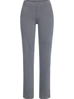 Paddock`s Damen 5-Pocket Jeans - LARA Straight Fit in grau