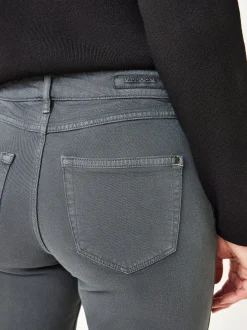Paddock`s Damen 5-Pocket Jeans - LARA Straight Fit in grau