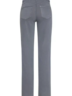 Paddock`s Damen 5-Pocket Jeans - LARA Straight Fit in grau
