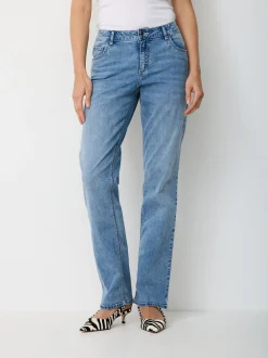 Paddock`s Damen 5-Pocket Jeans - LARA Straight Fit in blue stone