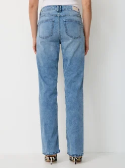 Paddock`s Damen 5-Pocket Jeans - LARA Straight Fit in blue stone