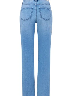 Paddock`s Damen 5-Pocket Jeans - LARA Straight Fit in blue stone