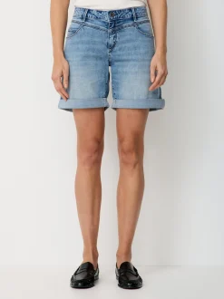 Paddock`s Damen Shorts - ELLI Relaxed Fit in blue stone